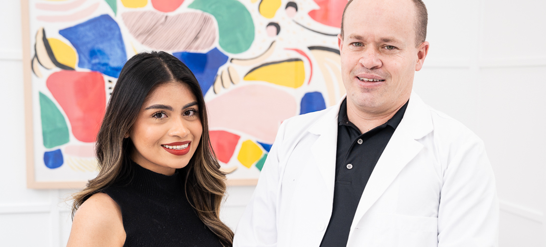 Dr. Mason with Office Manager