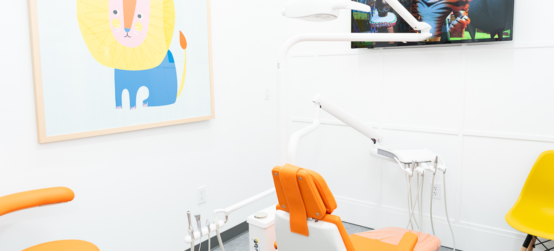 Northtown Kids Dental & Orthodontics exam room at our Children’s Dental Office